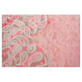 Paisley Textile | Impression en tissu vert rose ro (Fat Quarter)