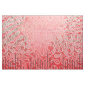 Paisley Textile | Impression en tissu vert rose ro (Yard)