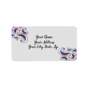 Paisley Tye kleurstof Design Etiket
