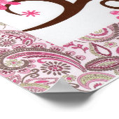 Paisley Uilen Poster (Hoek)