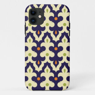 Paisley van het damast arabesque behangpatroon iPhone 11 hoesje