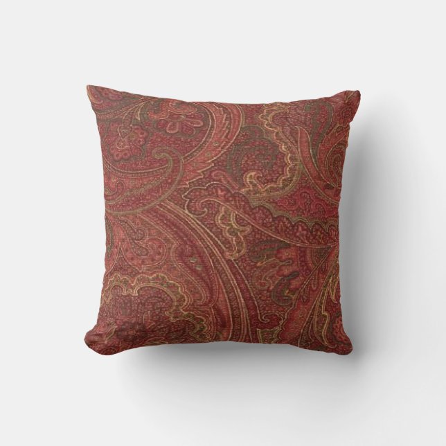  Paisley Wine Sage MoJo Sierkussen (Voorkant)