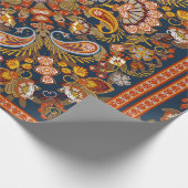 paisleybandafdruk, halsdoek of cadeaupapier (Hoek)