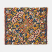 paisleybandafdruk, halsdoek of fleece deken (Voorkant (Horizontaal))