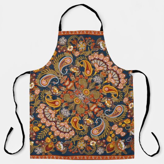  paisleybandafdruk, halsdoek of schort (Voorkant)