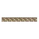 Paisleypatroon, Chocolate Brown en Tan Grosgrain Lint (Voorkant)