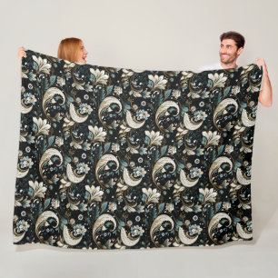 Paisleyprint fleece deken
