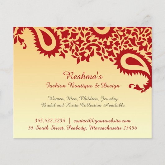 Paisleys Elegant Flyer (Voorkant)