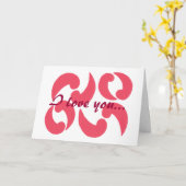 Paisleys in love, carte de proposition de mariage (Fleur jaune)