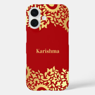 Paisleys Indian iPhone 16 Hoesje