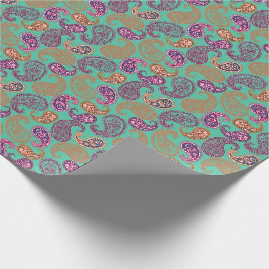 Paisleys Pattern Cadeaupapier (Hoek)