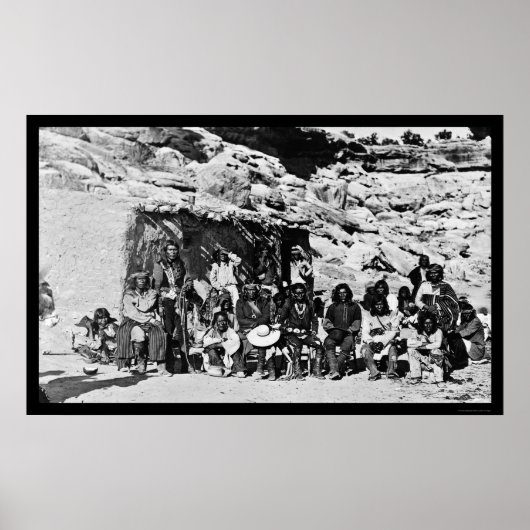 Paiute Indian Adobe House 1912 Poster (Voorkant)