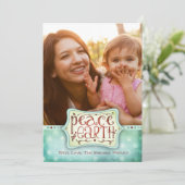 Paix 311 sur le vert bleu de carte de vacances de (Debout devant)