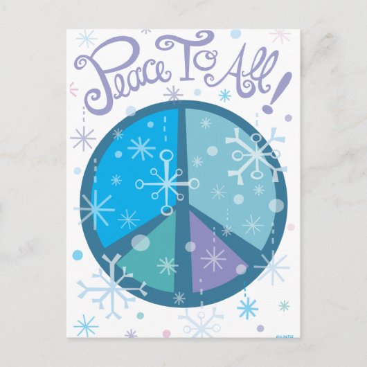 Paix à tous ! Carte postale (Devant)