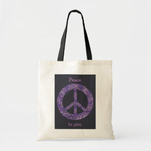 Paix à vous, Sacs fourre-tout Mosaic violet Ombre