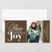 PAIX AIMER JOIE | CARTE PHOTO VACANCES (Devant / Derrière)