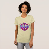 Paix, ajouter ou modifier du texte, T-shirt (Devant entier)
