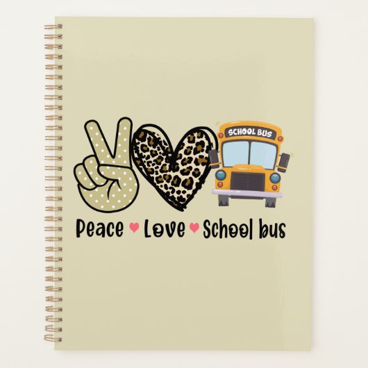 Paix, Amour, Bus scolaire (Devant)