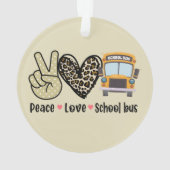 Paix, Amour, Bus scolaire (dos)