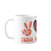 Paix, Amour, Crochet - Mug classique