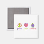 Paix, amour et calcul Magnets (Recto/Verso)