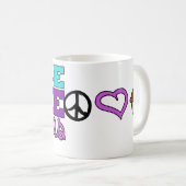 Paix, amour et petits gâteaux ! Pourpre de tasse (Devant droit)
