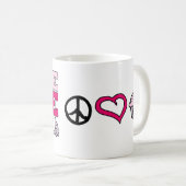Paix, amour et petits gâteaux ! Tasse (Devant droit)