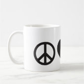 Paix, amour, et tasse de Kettlebell" (Gauche)