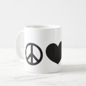 Paix, amour, et tasse de WOD" (Devant gauche)