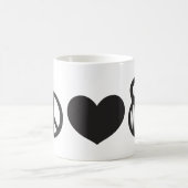 Paix, amour, et tasse de WOD" (Centre)