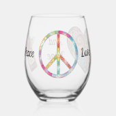 Paix, Amour et Vin - Rocks Verre ou (Recto)