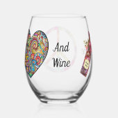 Paix, Amour et Vin - Rocks Verre ou (Verso)