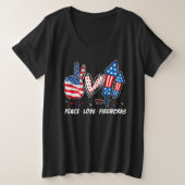 PAIX AMOUR FEU 4 juillet Célébration (Design devant)