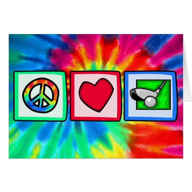 Paix, amour, golf (Devant horizontal)