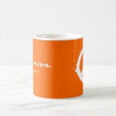 Paix. Amour. Java. Tasse - orange (Centre)