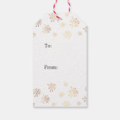 Paix amour joie aquarelle Noël étiquettes cadeaux (Dos)