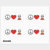 Paix, Amour, Mozart - sticker pour les mélomanes ! (Feuille)