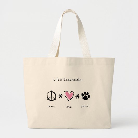 Paix * amour * sac de pattes (Devant)