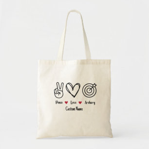 Paix, Amour, Sac fourre-tout de tir à l'arc