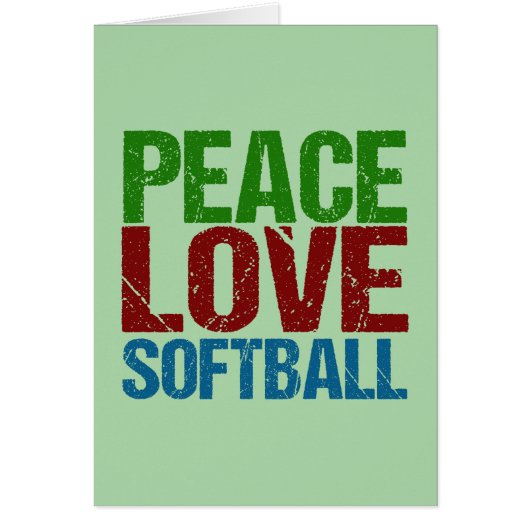 Paix Amour Softball (Devant)