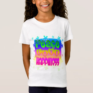 Paix, amour, T-shirt de bonheur