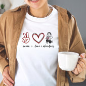 Paix. Amour. T-shirt grimpeurs