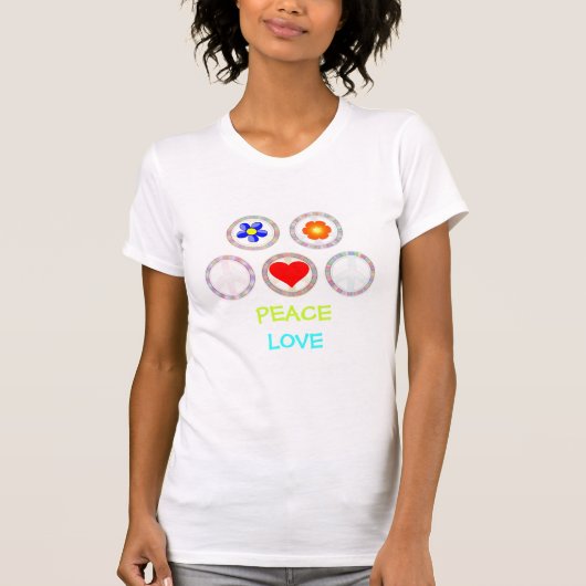 PAIX, AMOUR, T-shirt ROCK 'N' ROLL (Devant)