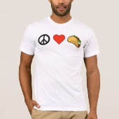 Paix, Amour, T-shirt Taco (Devant)