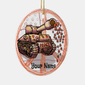 Paix Amour Tank ornement (Droite)