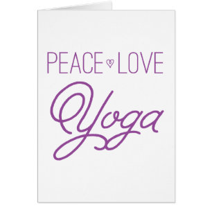 Paix, amour, yoga (pourpre)