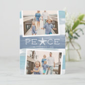 Paix au bord de la mer | Carte de vœux de vacances (Debout devant)
