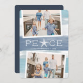 Paix au bord de la mer | Carte de vœux de vacances (Devant / Derrière)