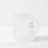 Paix, Be Still floral orchidée mug (Devant droit)