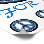 paix bleue pour tous poster (Coin)